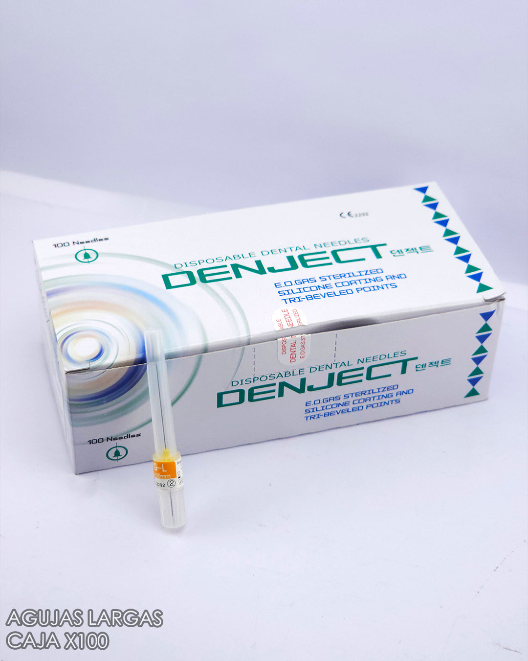 Caja de Agujas Largas 30mm x100 und
