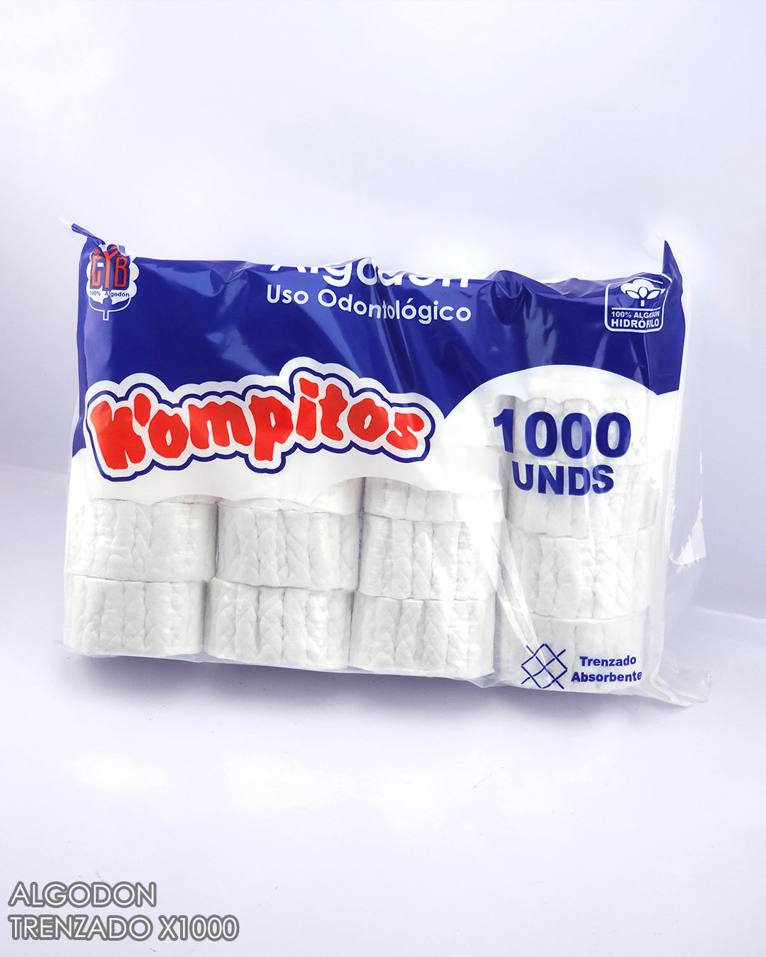 Algodón Trenzado Paquete x1000 und