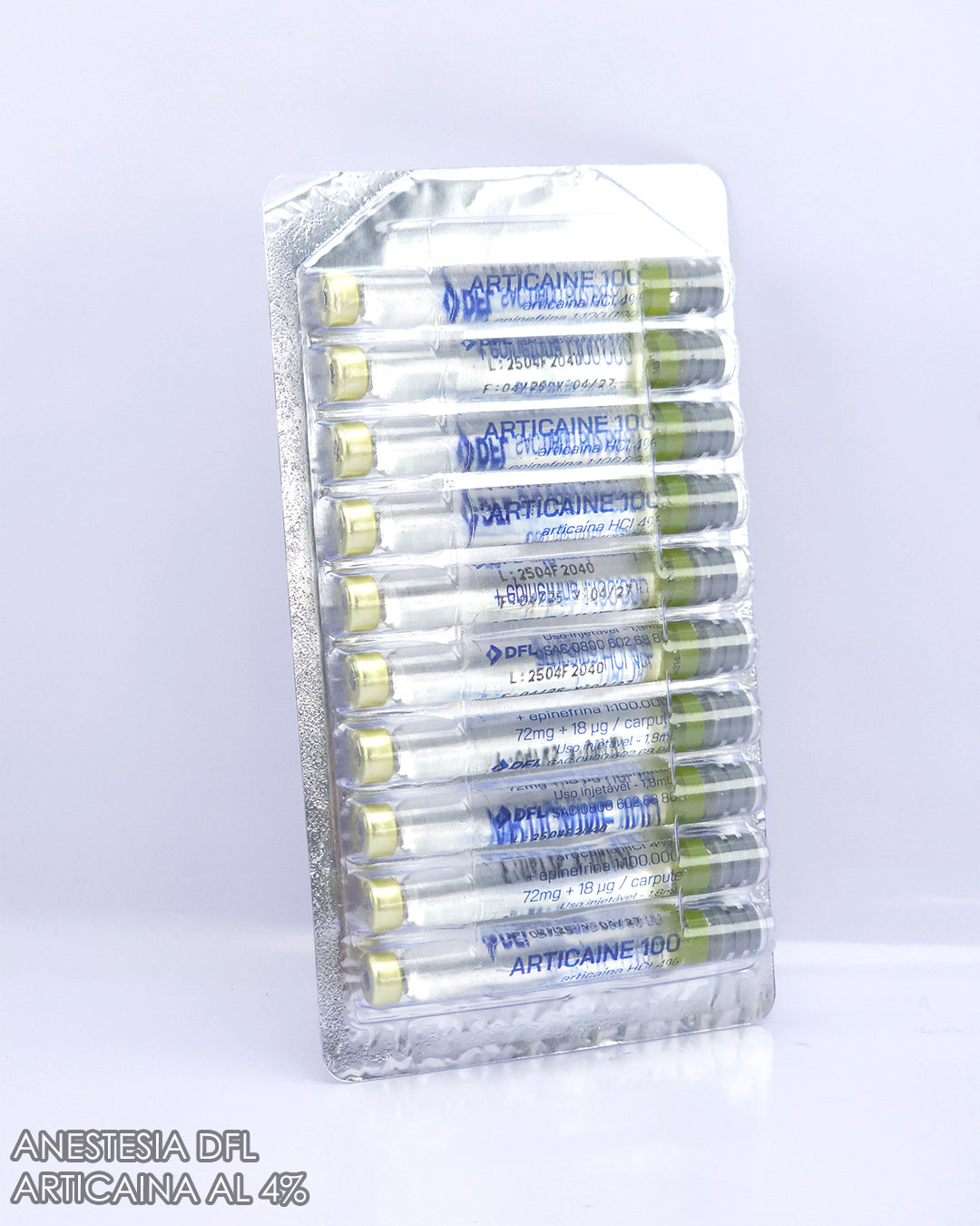 Anestesia Inyectable Articaina 4% DFL Bleaster x10