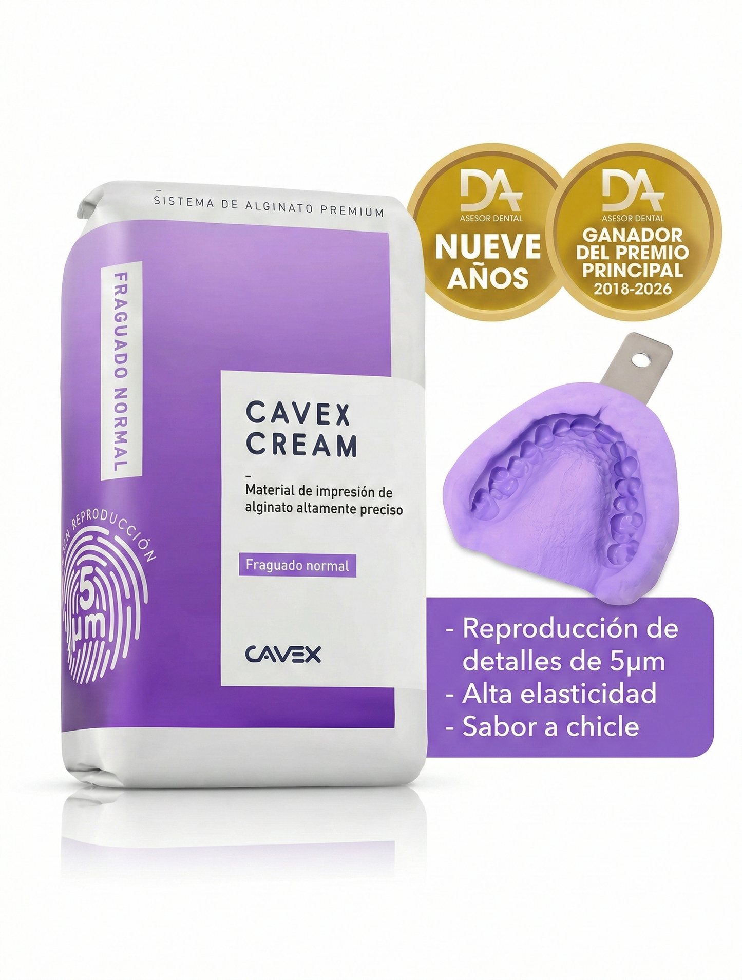 Alginato Cavex Cream Siliconado 454g