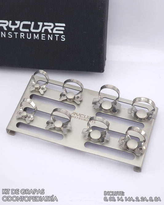 Kit de Grapas X8 RYCURE para Odontopediatría