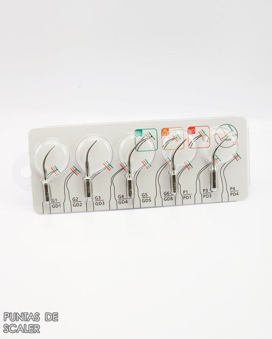 Kit de 5 Puntas de Scaler o Ultrasonido