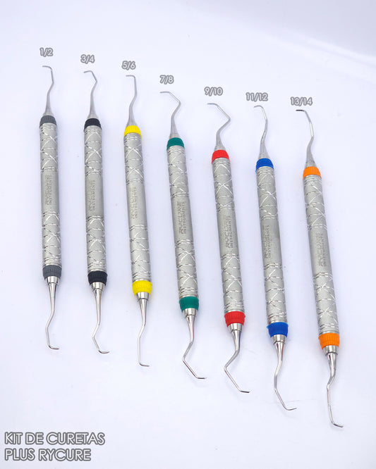 Kit de 7 Curetas de Gracey Plus RYCURE