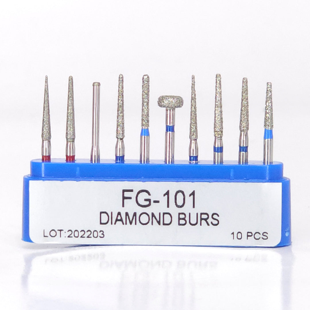 Kit de Fresas de Diamante para Acabado x10 (azul)