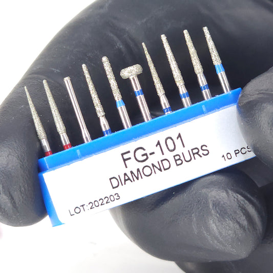 Kit de Fresas de Diamante para Acabado x10 (azul)