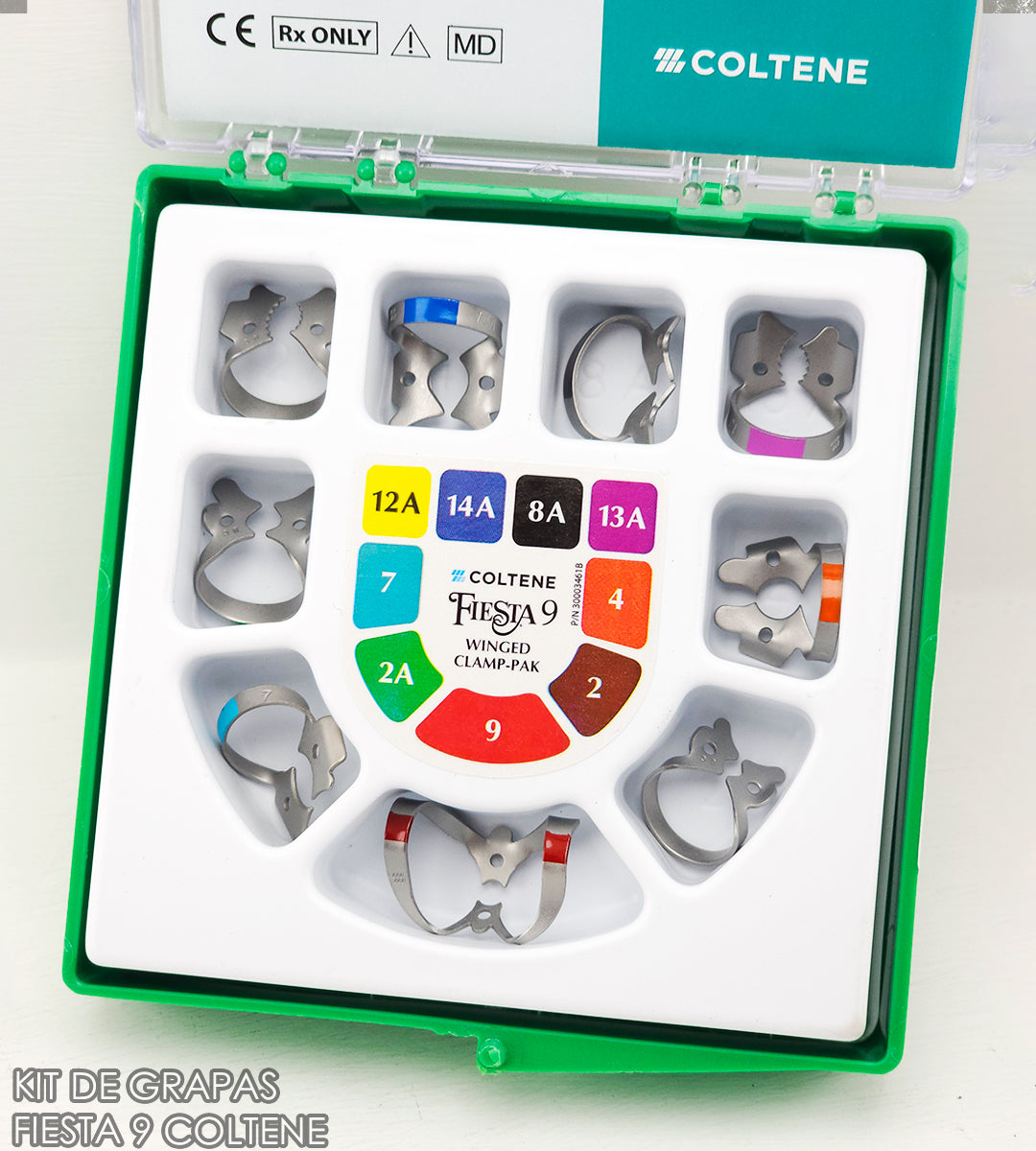 Kit de Grapas Coltene Fiesta x9 Con Alas
