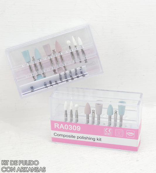 Kit de Pulido Gomas con Arkansas x9