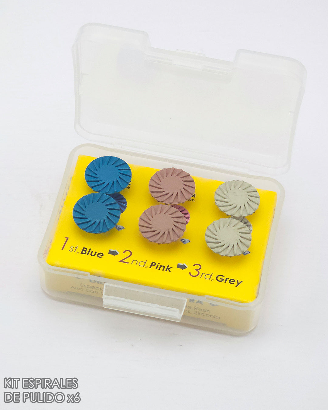 Kit de espirales de goma para pulido x6