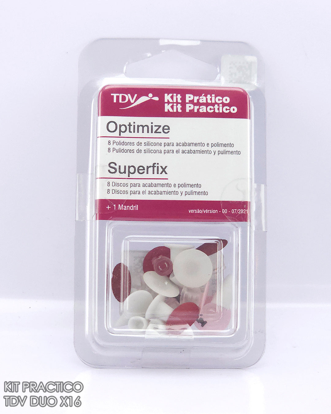 Kit Practico TDV 8 discos + 8 gomas