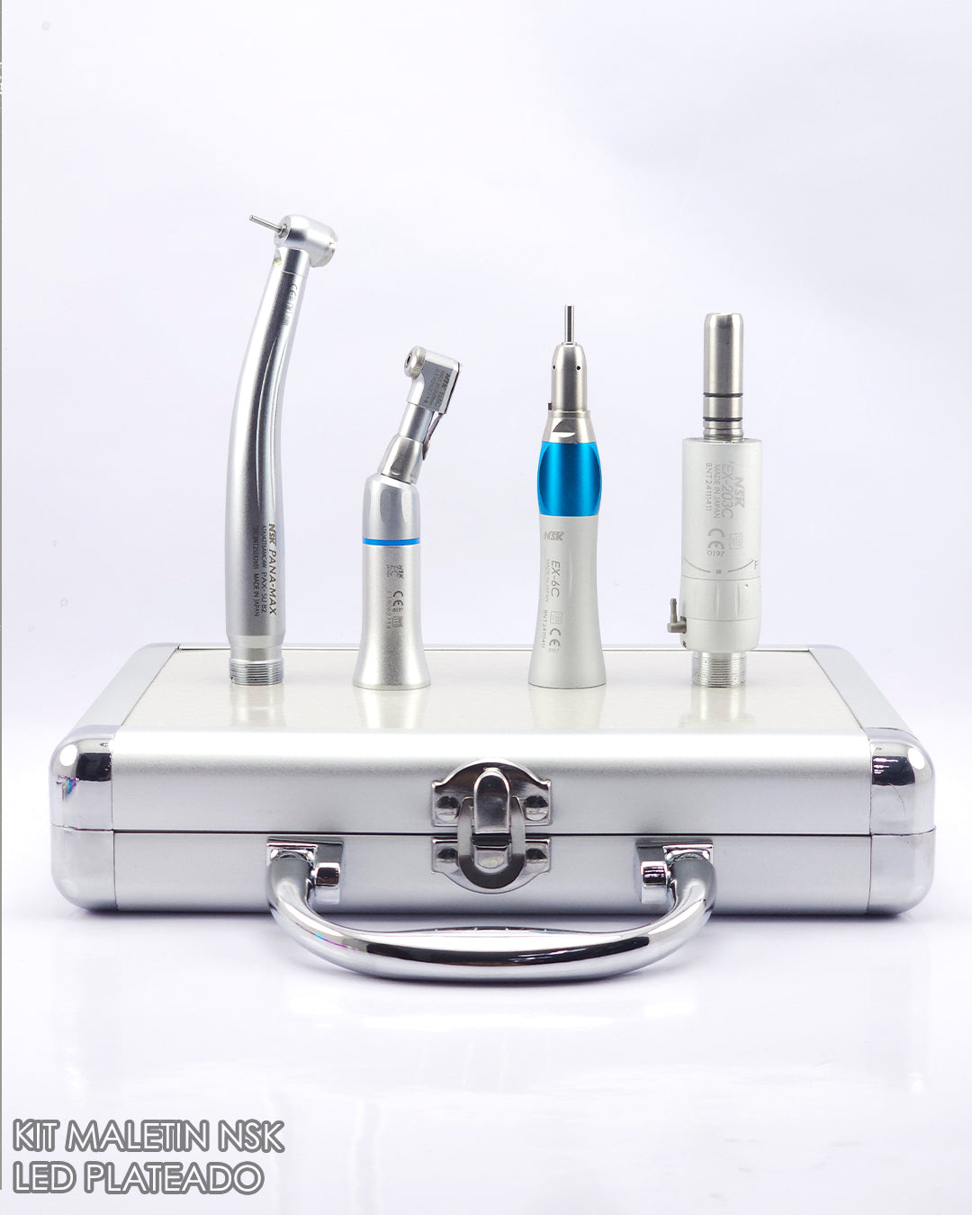 Kit de Maletín NSK Turbina Push-Button con luz led y Kit de Micromotor