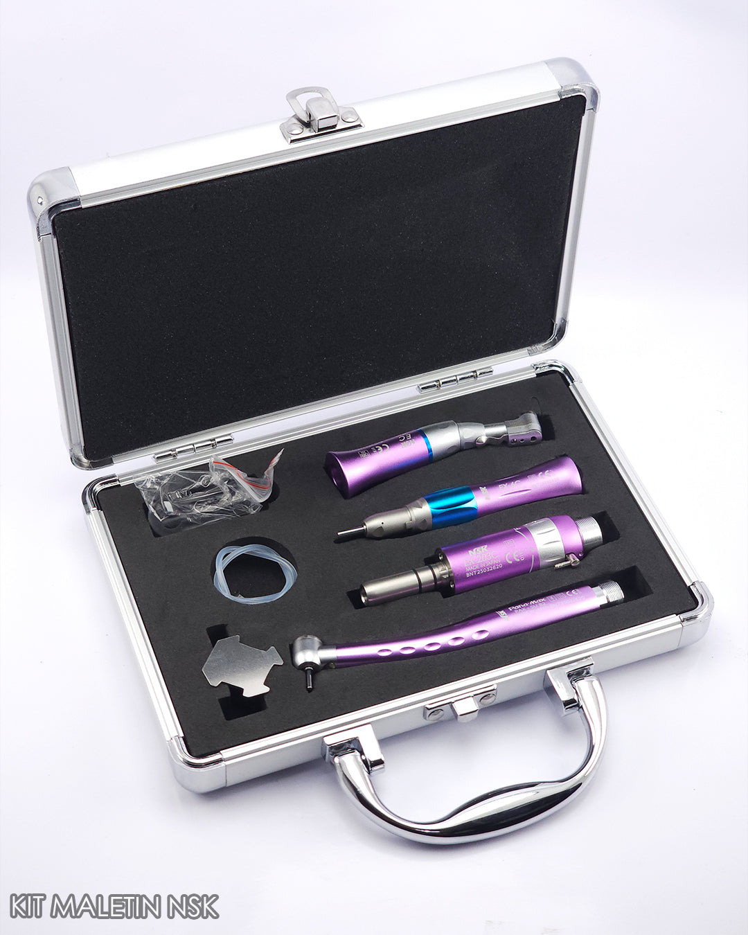 Kit de Maletín NSK Turbina Push-Button con luz led y Kit de Micromotor