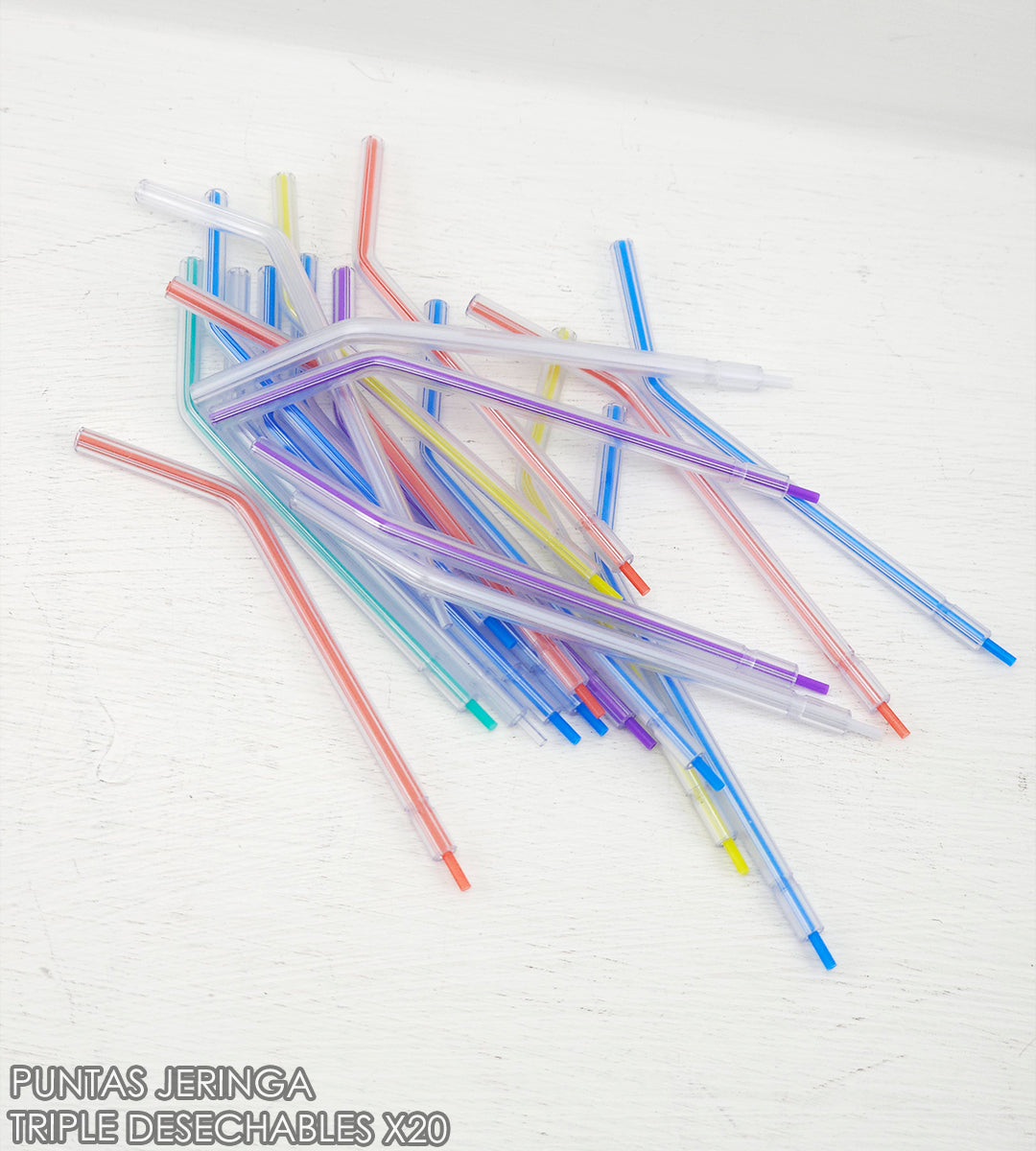Puntas De Jeringa Triples Desechables x25