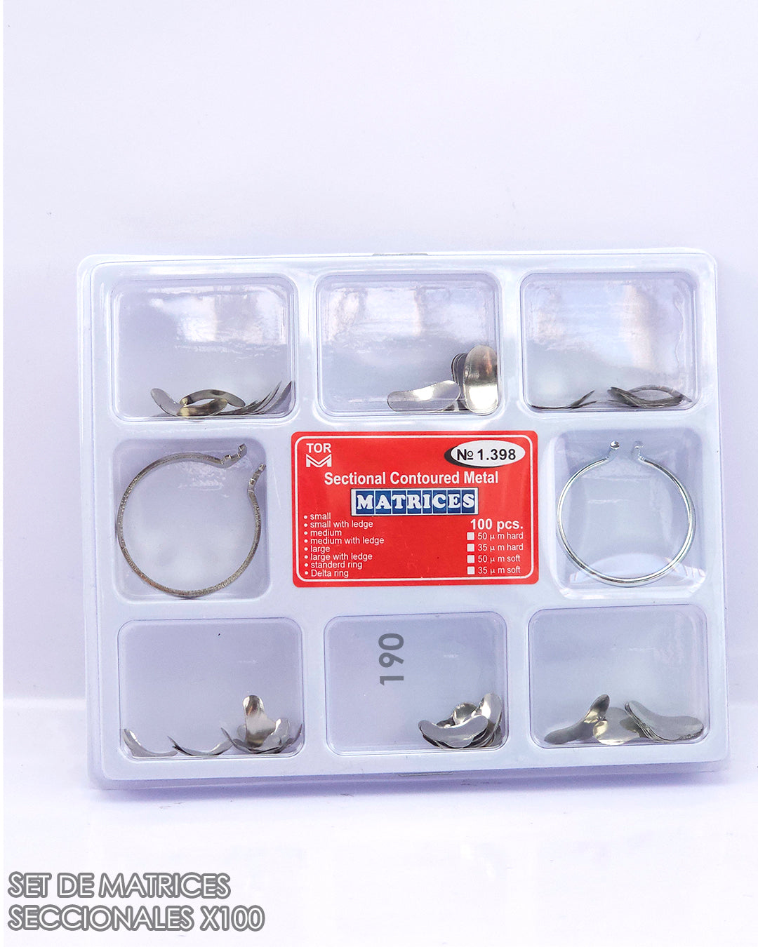 Set de Matrices Preformadas con Anillos x100