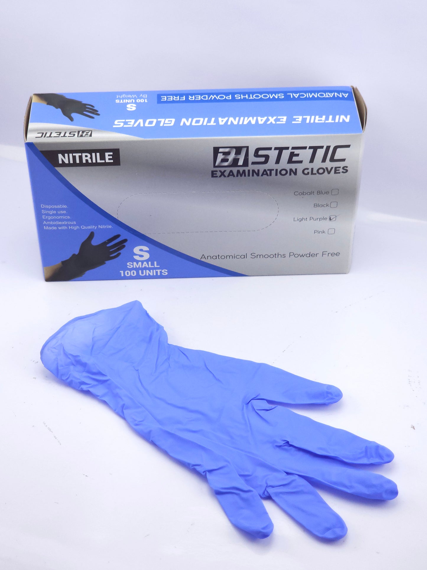 Guantes BH-STETIC Nitrilo x100 und Varios Colores