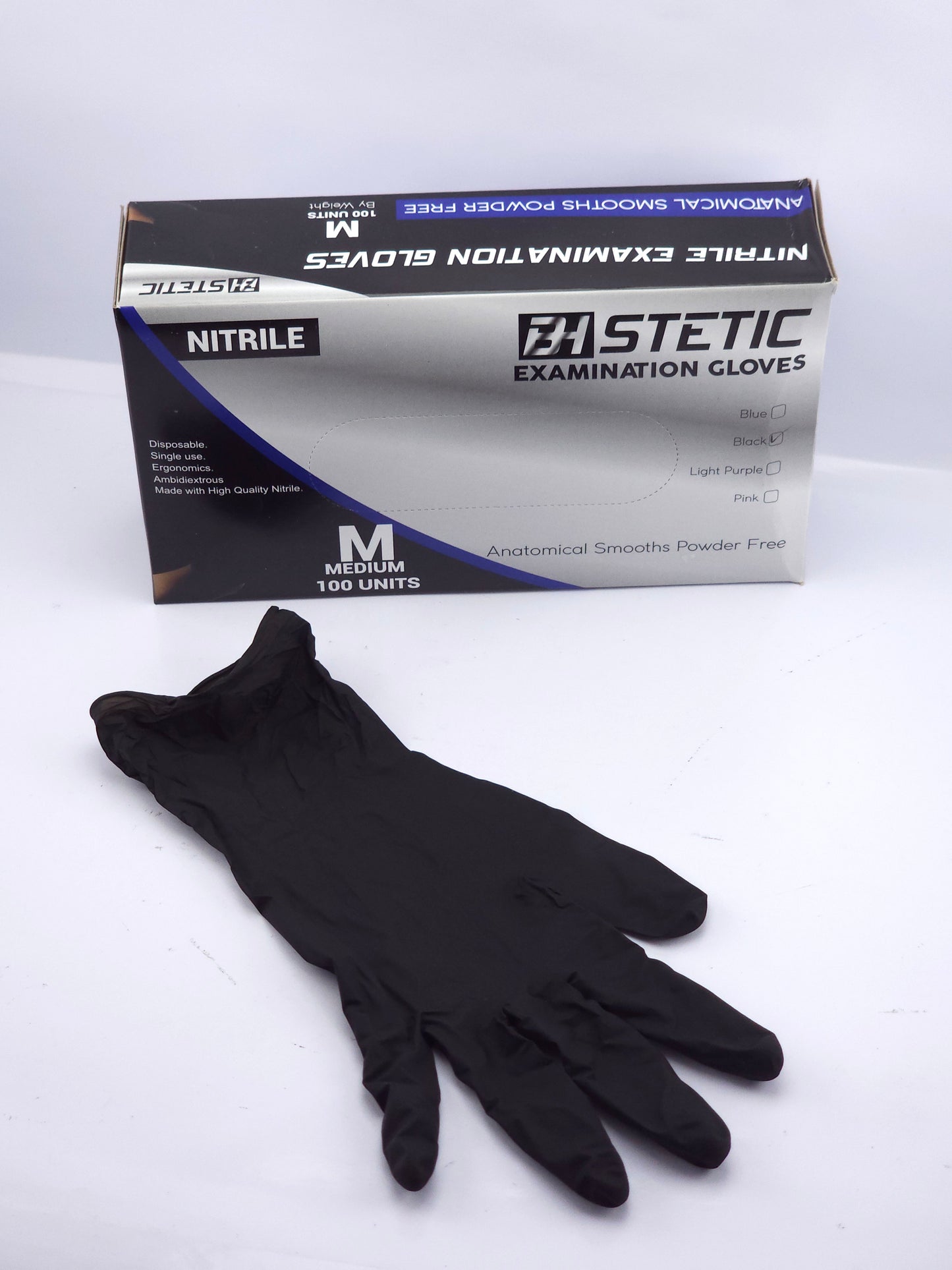 Guantes BH-STETIC Nitrilo x100 und Varios Colores