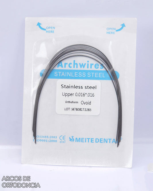 Arcos de Ortodoncia Rectangulares Acero x10 und