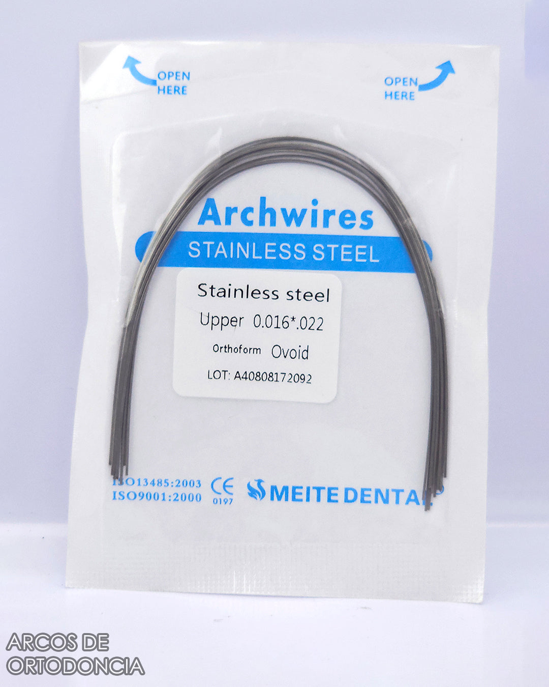 Arcos de Ortodoncia Rectangulares Acero x10 und