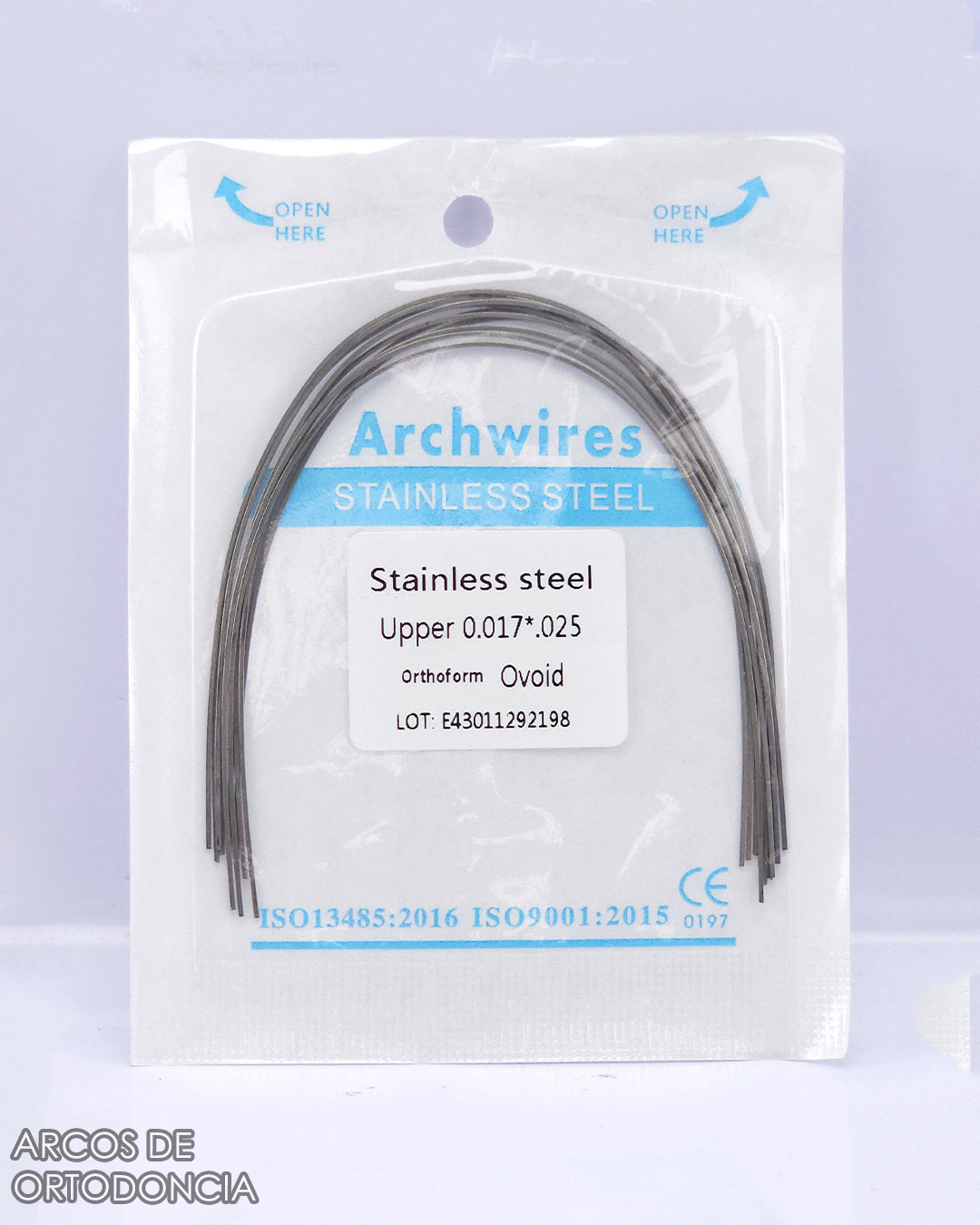 Arcos de Ortodoncia Rectangulares Acero x10 und