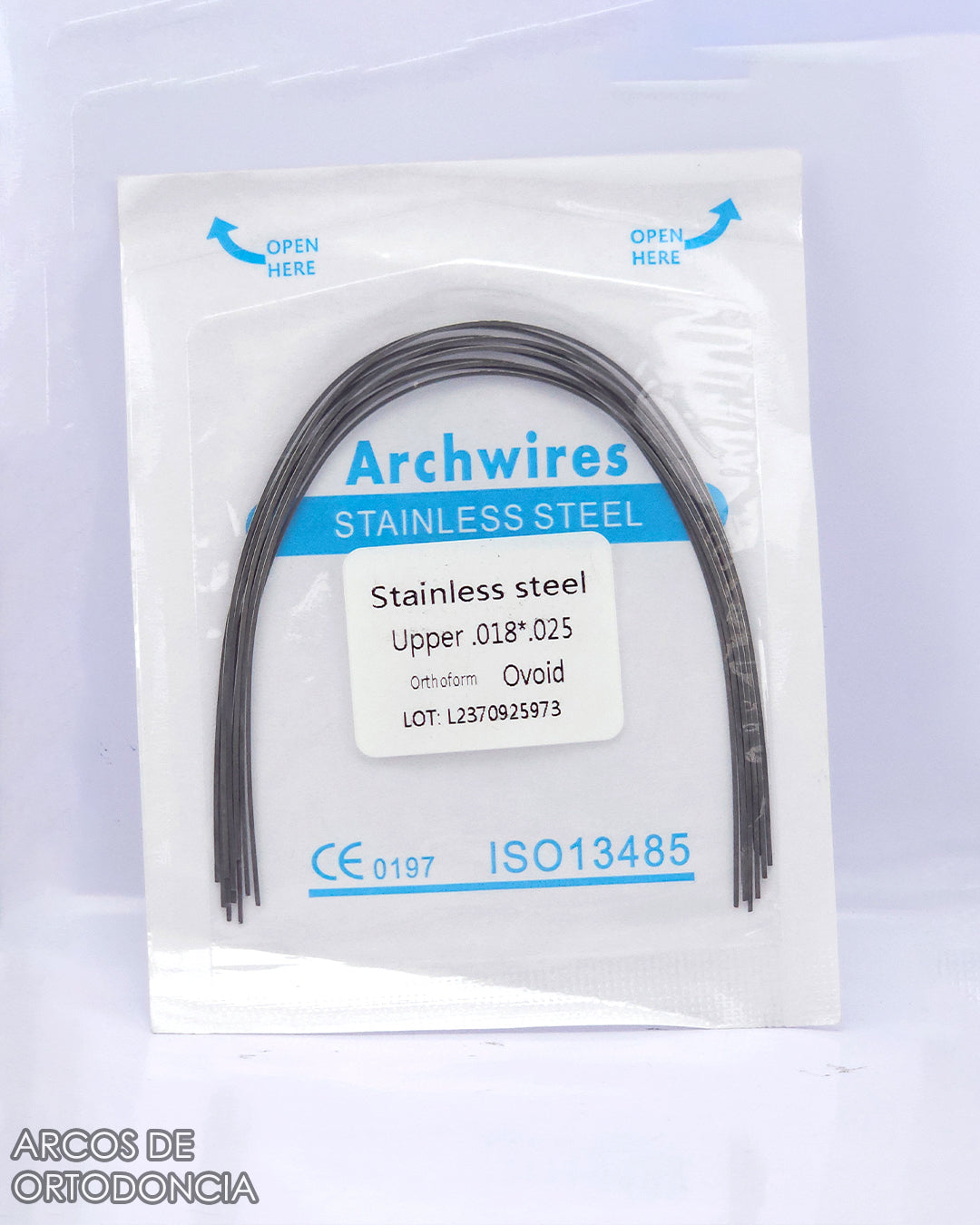 Arcos de Ortodoncia Rectangulares Acero x10 und