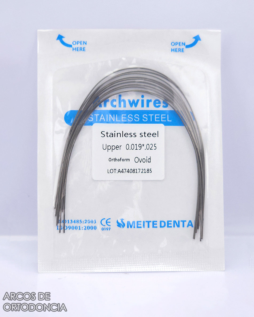 Arcos de Ortodoncia Rectangulares Acero x10 und