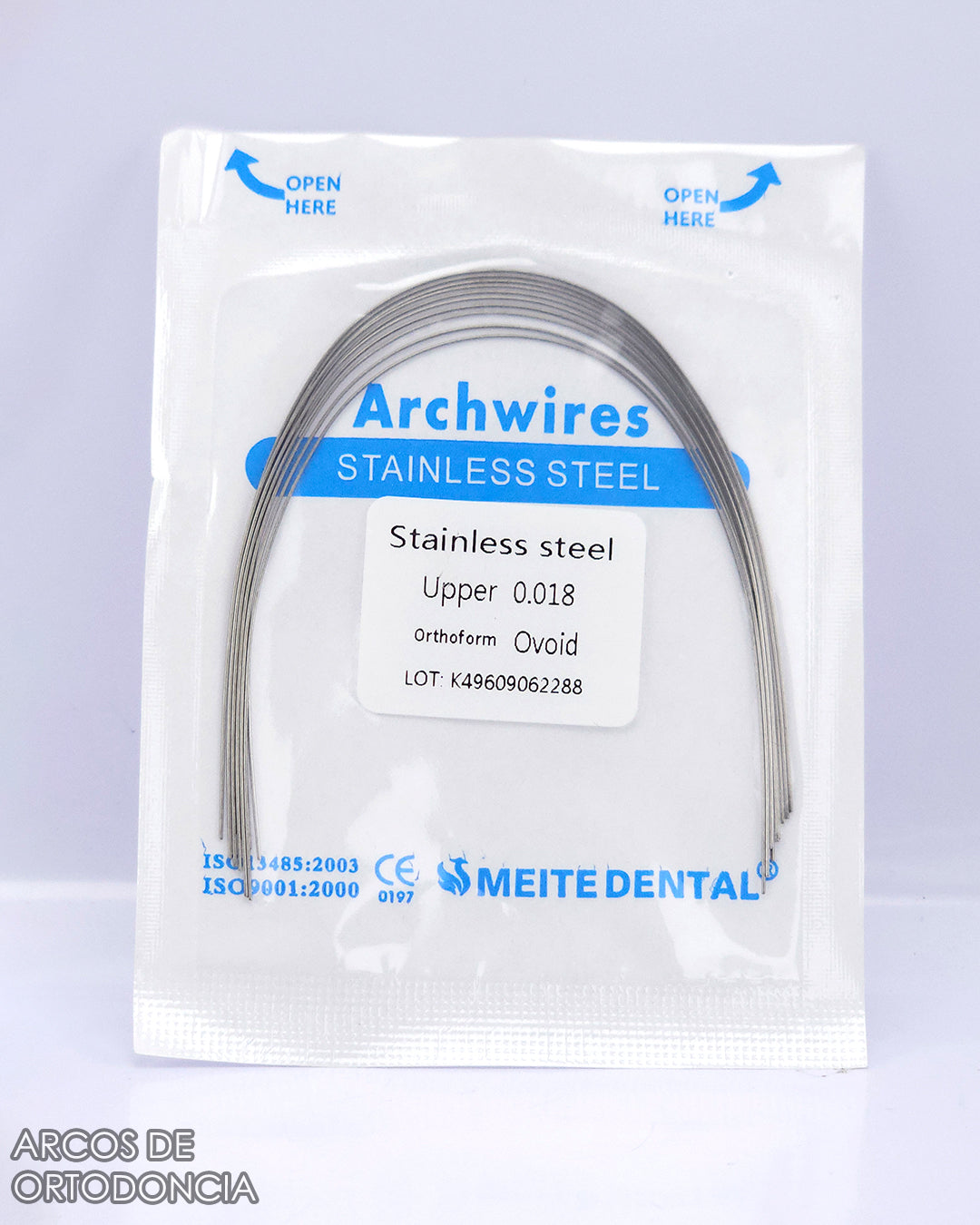 Arcos de Ortodoncia Redondos Acero x10 und