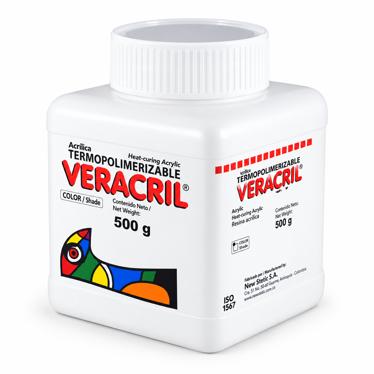 Acrilico Polvo Veracryl Termocurado 500g VR1