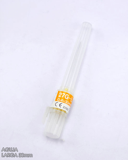 Aguja Larga 30mm Para Anestesia