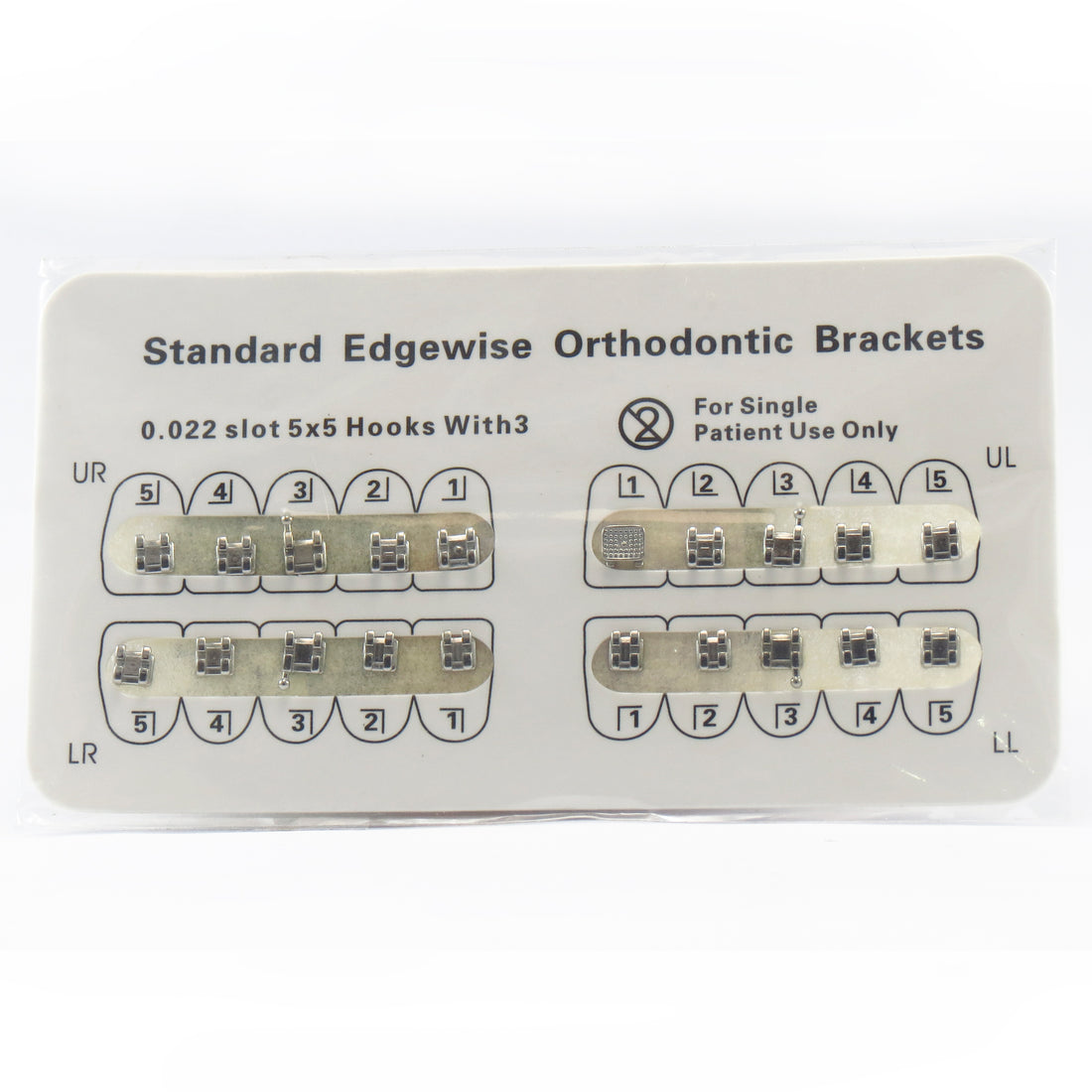 Bracket Edgewise Standard 0.22 3 Hook – Royaldent Insumos Dentales c.a.