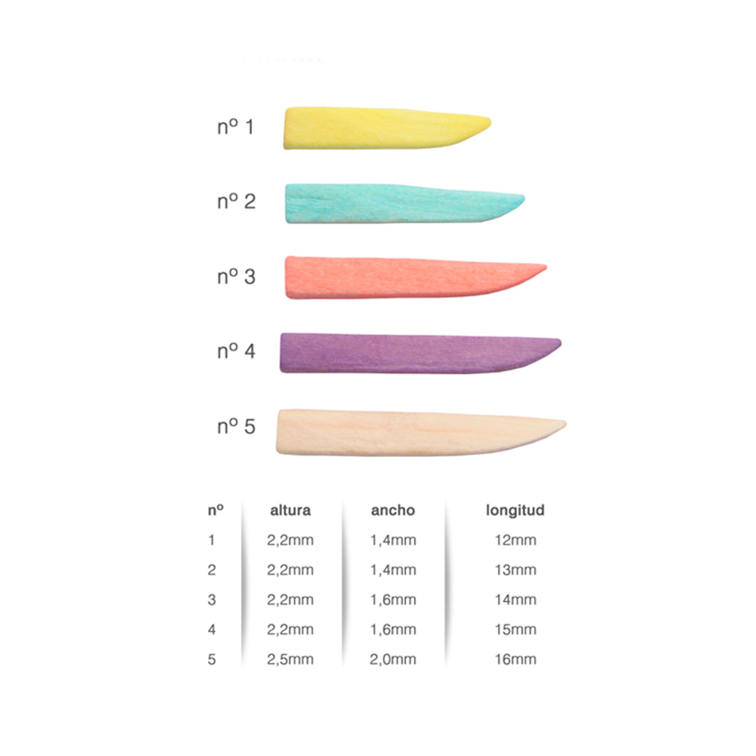 Cuñas de Madera Anatómicas x20 pcs