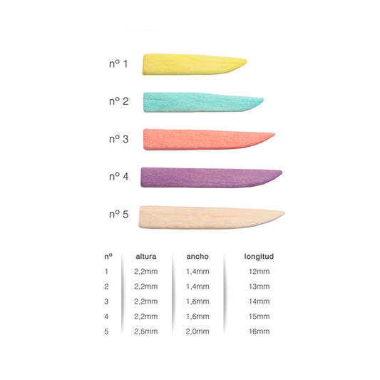 Cuñas de Madera Anatómicas x20 pcs