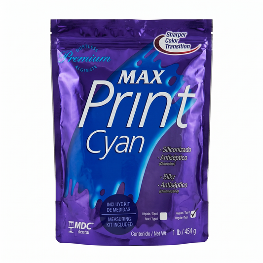 Alginato MaxPrint Cyan Siliconado 454g