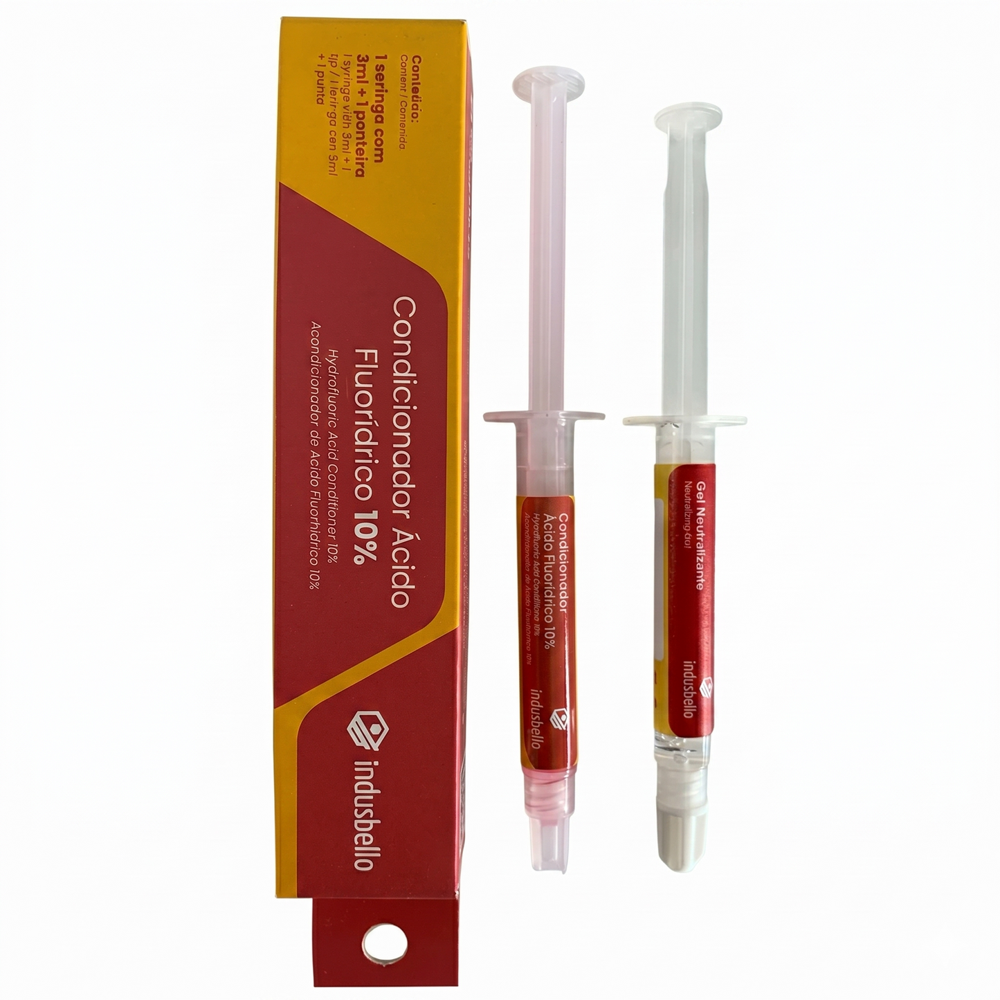 Acido Fluorhídrico Indusbello al 10% 3ml + neutralizante