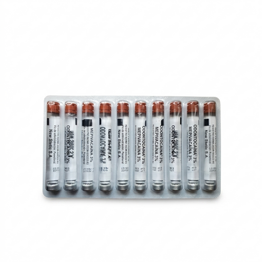 Anestesia Inyectable Mepivacaina 3% Bleaster x10
