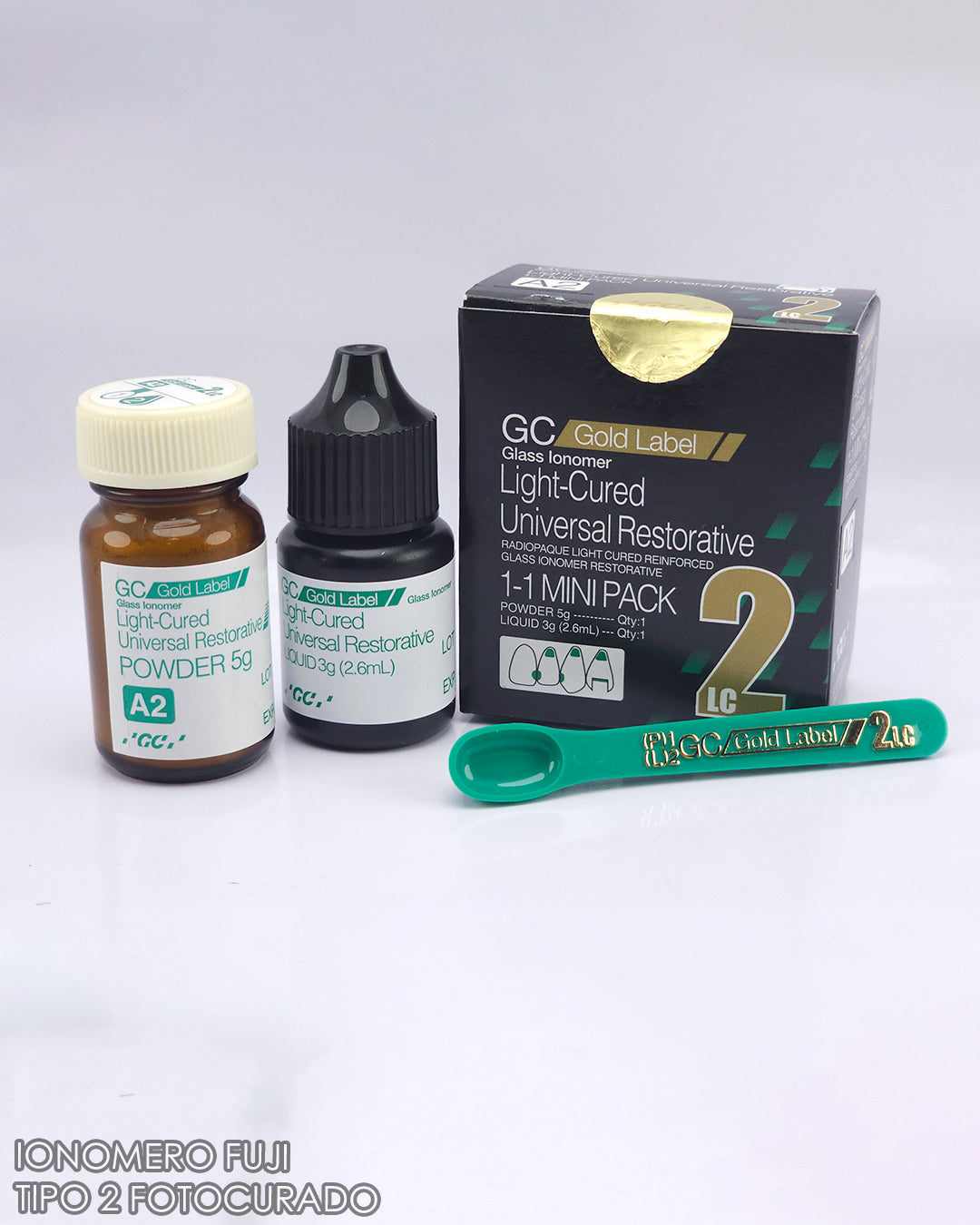 Ionómero FUJI GC Tipo 2 Fotocurado