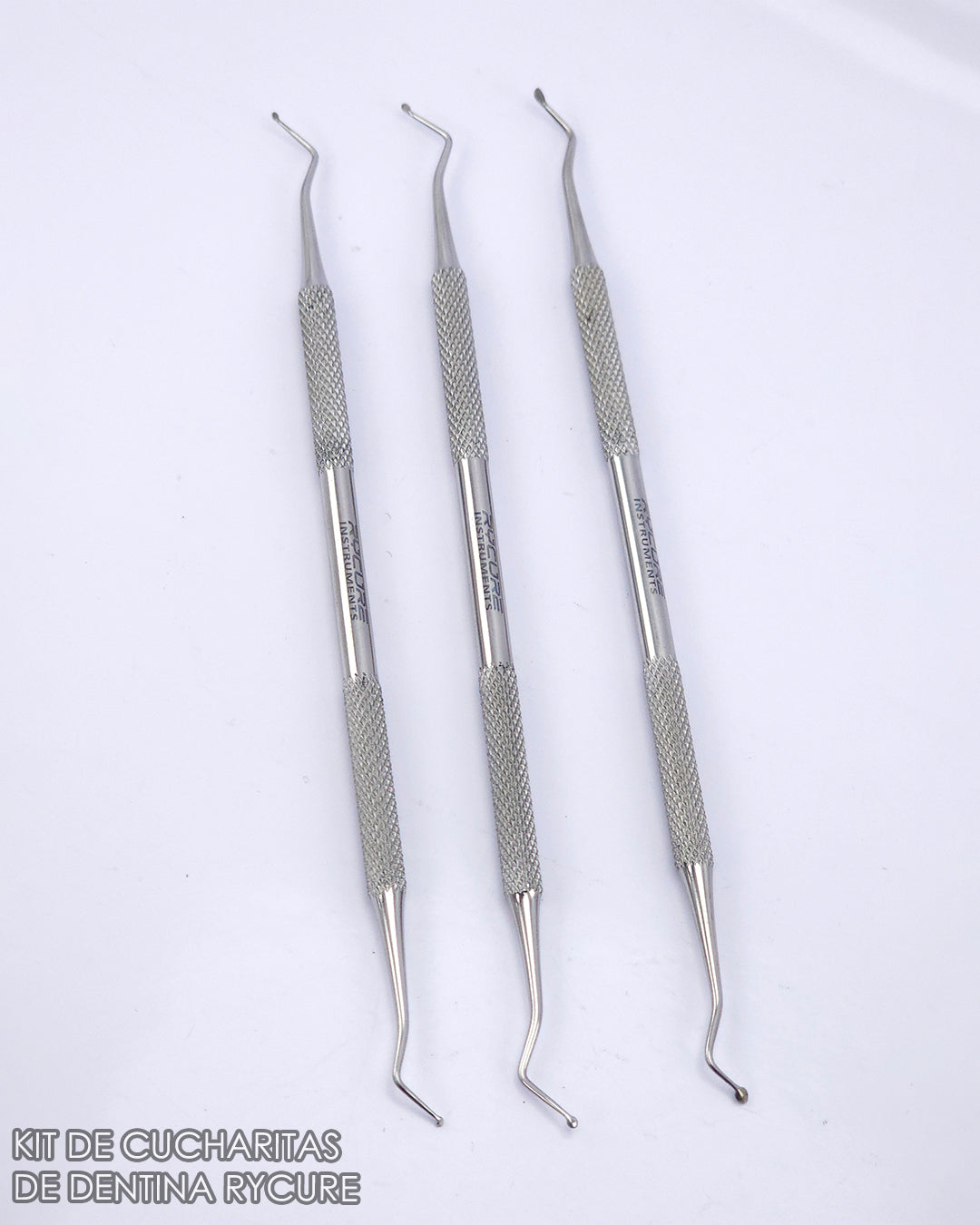 Kit de 3 Cucharitas de Dentina RYCURE