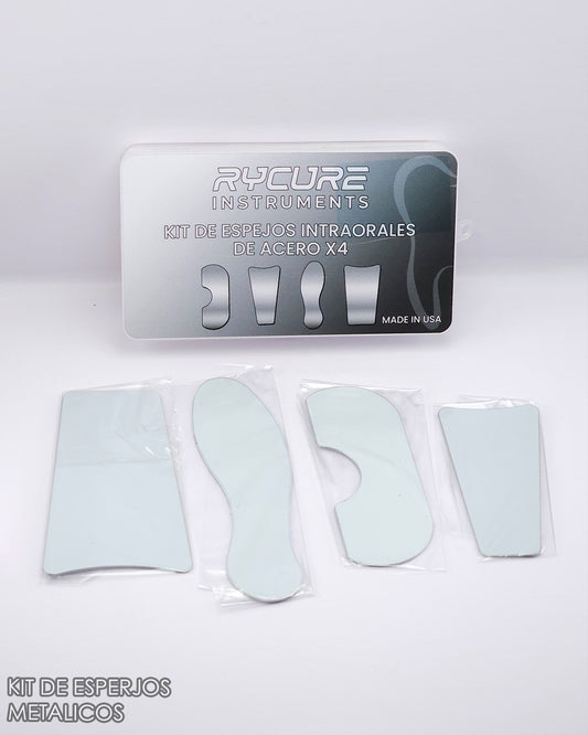Kit de Espejos Intraorales de Acero x4 RYCURE