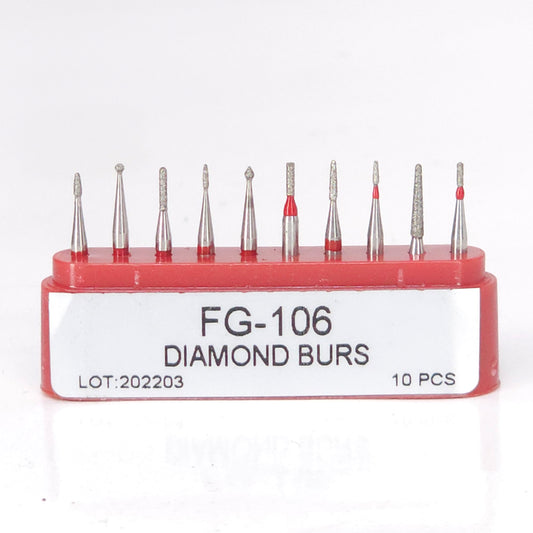 Kit de Fresas de Diamante Pediátricas x10