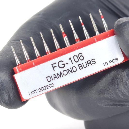 Kit de Fresas de Diamante Pediátricas x10