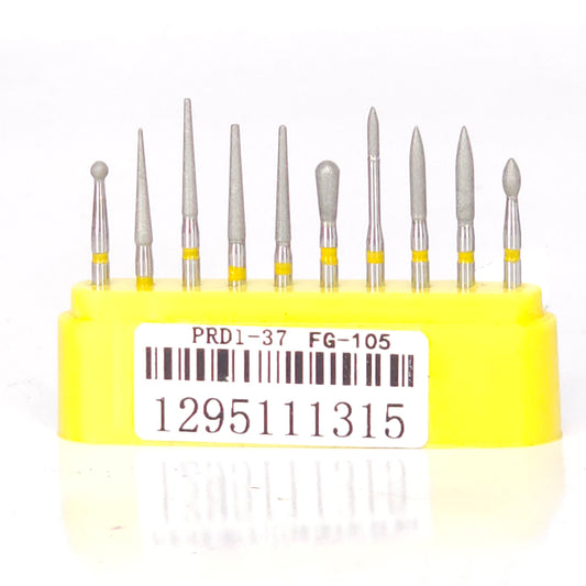 Kit de Fresas de Diamante para Pulido x10 (amarillo)