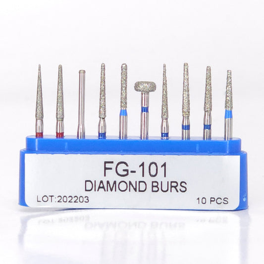 Kit de Fresas de Diamante para Acabado x10 (azul)