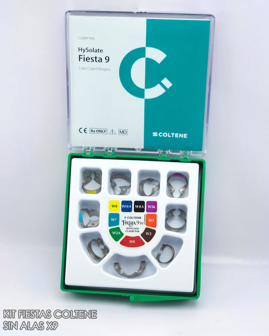 Kit de Grapas Coltene Fiesta x9 Sin Alas