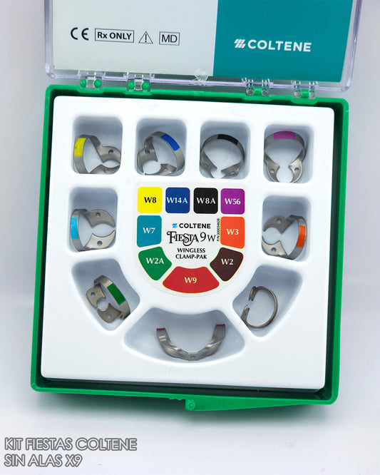 Kit de Grapas Coltene Fiesta x9 Sin Alas