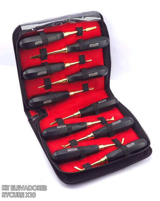 Kit de Elevadores de Titanio Dorados x10 RYCURE