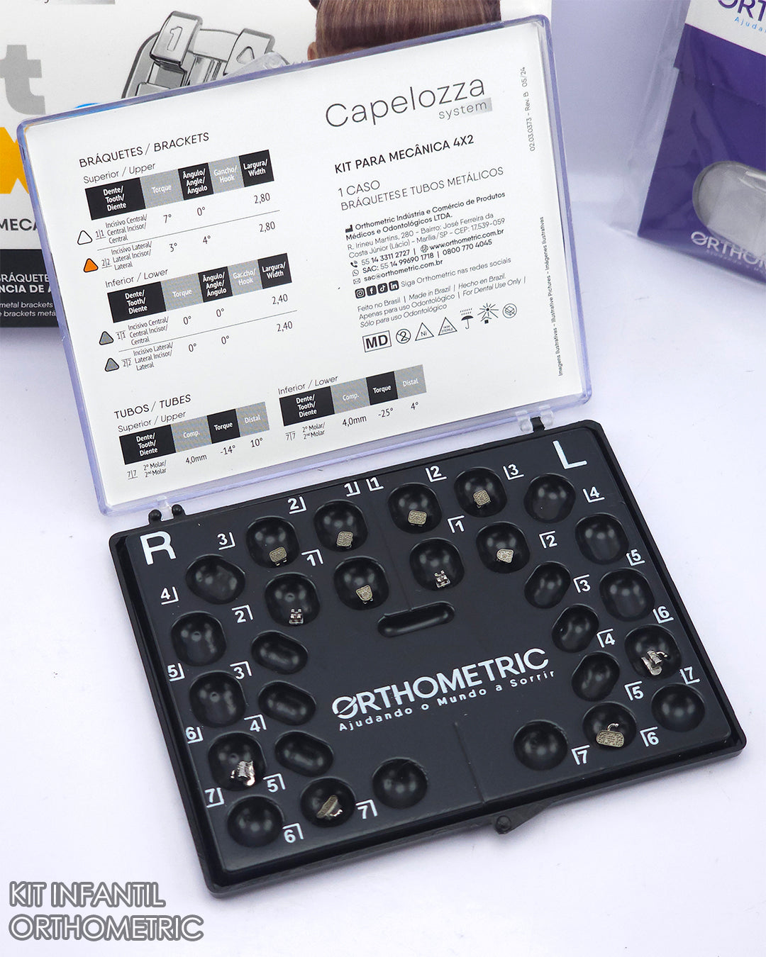 Bracket Capelozza 4x2 Kit Infantil ORTHOMETRIC