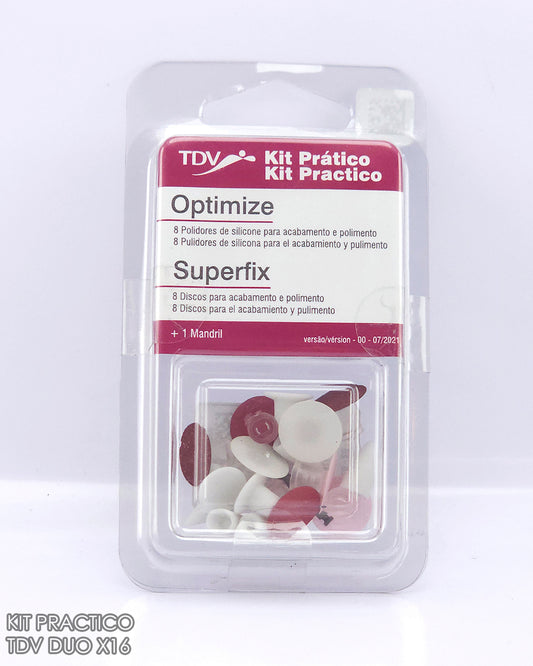 Kit Practico TDV 8 discos + 8 gomas