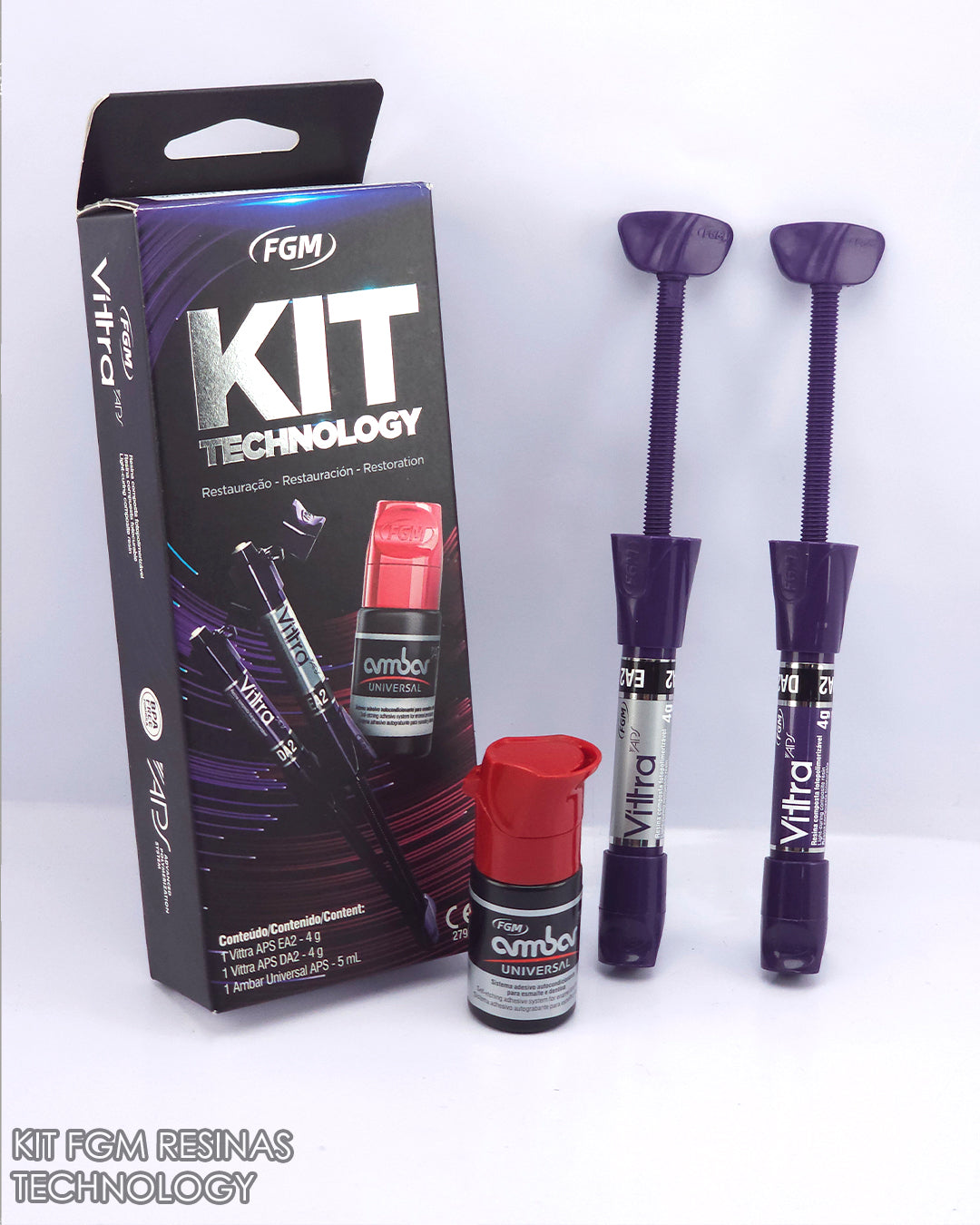 Kit de Resinas Vittra FGM Technology ( 2 resinas + adhesivo universal ámbar)