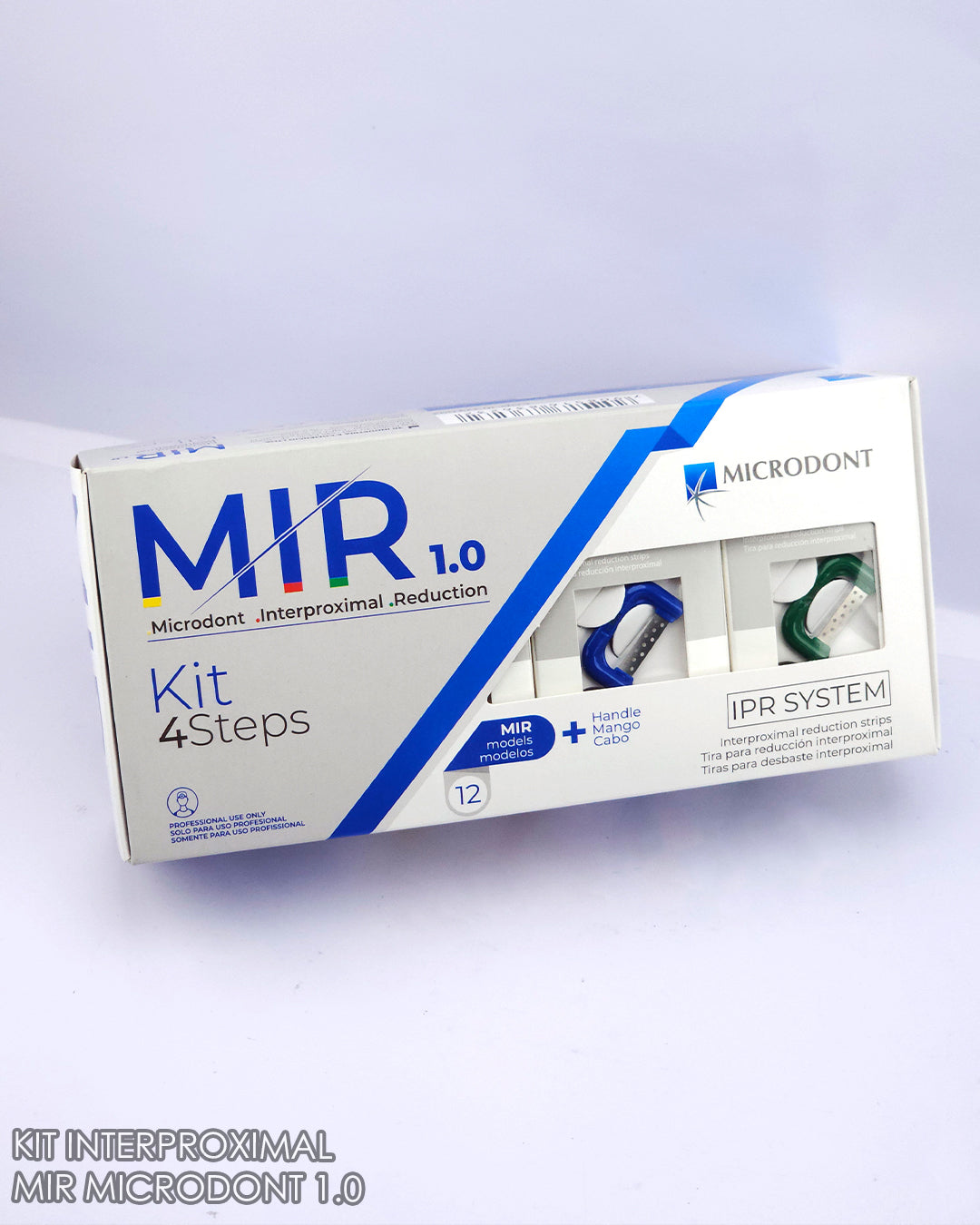 Kit de Desgaste Interproximal MIR 1.0 Microdont (12 repuestos con mango)