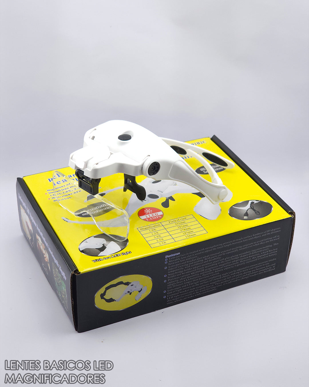 Lentes Magnificadores Básicos con Luz LED ( con 5 lentes)