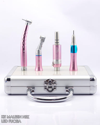 Kit de Maletín NSK Turbina Push-Button con luz led y Kit de Micromotor