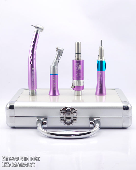 Kit de Maletín NSK Turbina Push-Button con luz led y Kit de Micromotor
